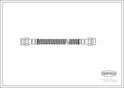 Brake Hose CORTECO 19033585