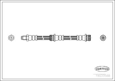 Brake Hose CORTECO 19033588