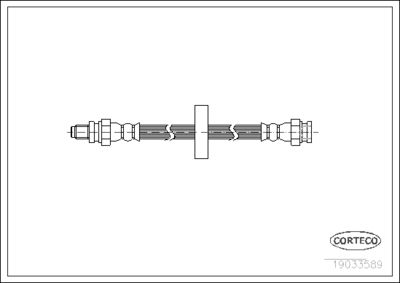 Brake Hose CORTECO 19033589