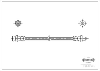 Brake Hose CORTECO 19033591