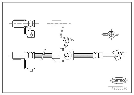 CORTECO 19033596 Brake Hose
