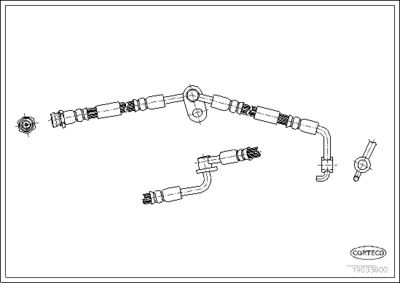 Brake Hose CORTECO 19033600
