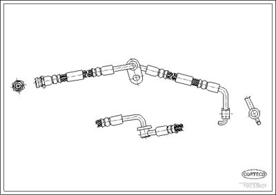 Brake Hose CORTECO 19033601