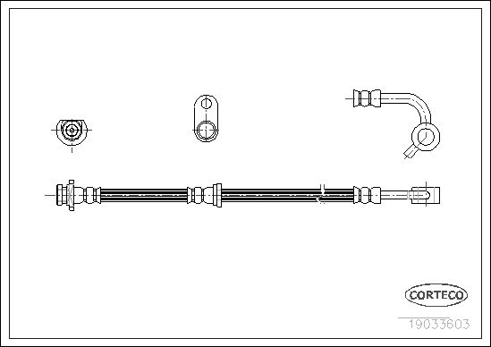 CORTECO 19033603 Brake Hose