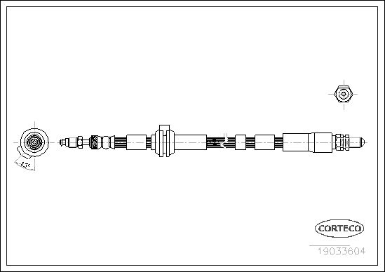 CORTECO 19033604 Brake Hose