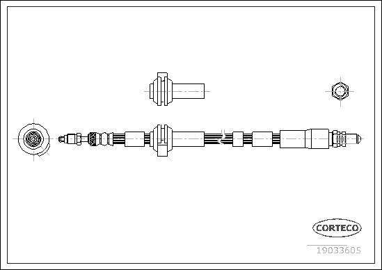 CORTECO 19033605 Brake Hose