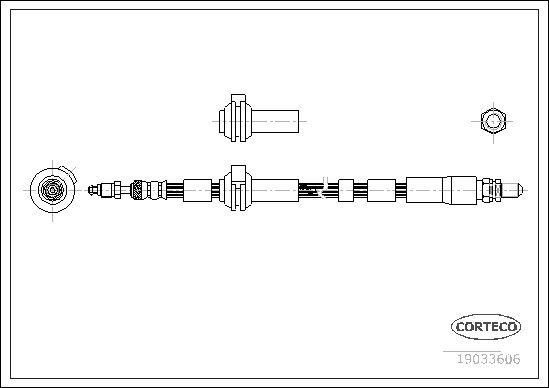 CORTECO 19033606 Brake Hose