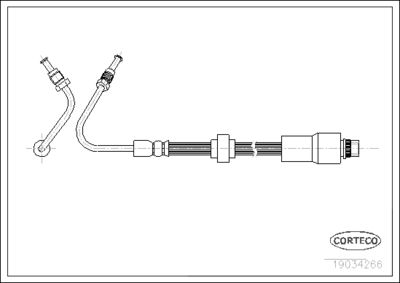 Brake Hose CORTECO 19034266