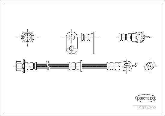 CORTECO 19034292 Brake Hose