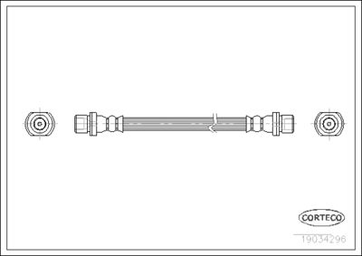Brake Hose CORTECO 19034296