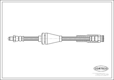 Brake Hose CORTECO 19034329