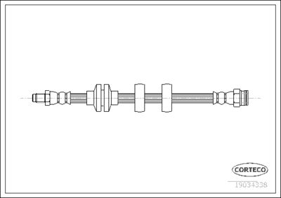Brake Hose CORTECO 19034338