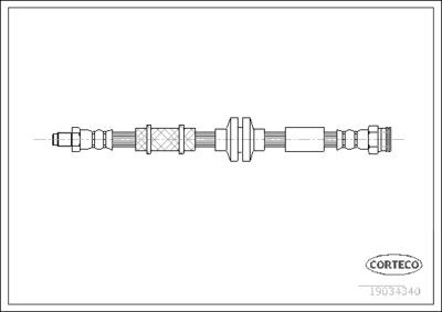 Brake Hose CORTECO 19034340