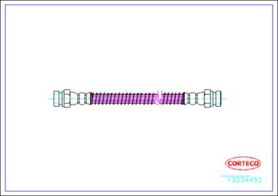 Brake Hose CORTECO 19034452