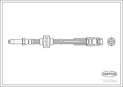 Brake Hose CORTECO 19034662