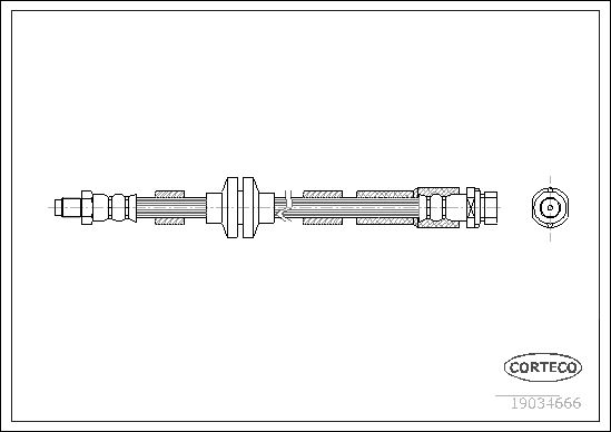 CORTECO 19034666 Brake Hose