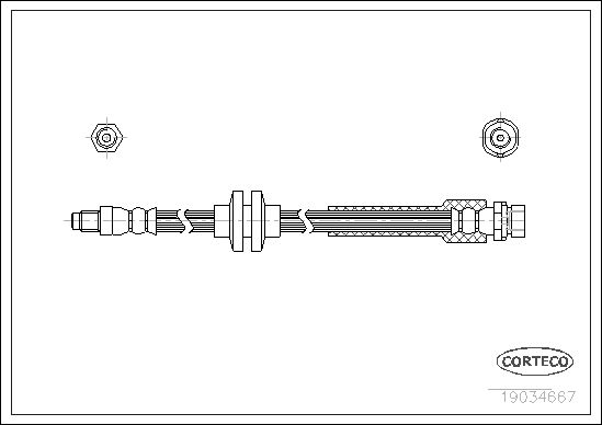 CORTECO 19034667 Brake Hose