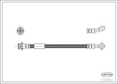 Brake Hose CORTECO 19034865