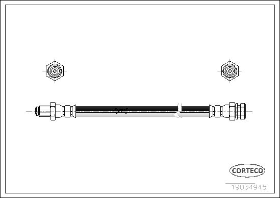 CORTECO 19034945 Brake Hose