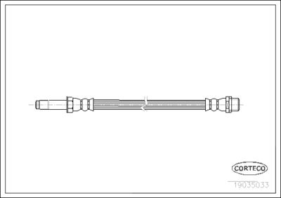 Brake Hose CORTECO 19035033
