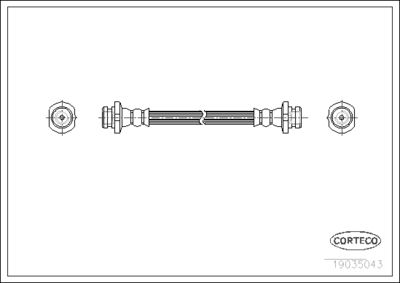 Brake Hose CORTECO 19035043
