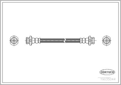Brake Hose CORTECO 19035044