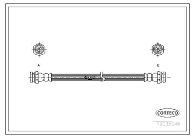 Brake Hose CORTECO 19035046
