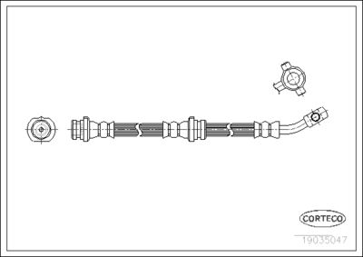 Brake Hose CORTECO 19035047
