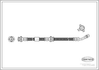 Brake Hose CORTECO 19035048