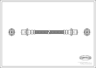 Brake Hose CORTECO 19035050