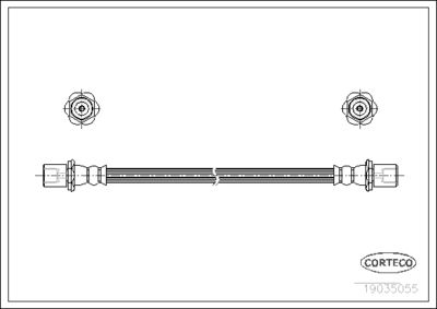 Brake Hose CORTECO 19035055