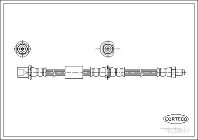 Brake Hose CORTECO 19035057