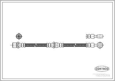 Brake Hose CORTECO 19035059