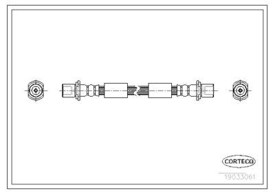 Brake Hose CORTECO 19035061