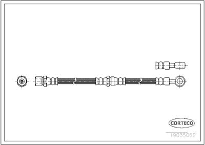 Brake Hose CORTECO 19035062