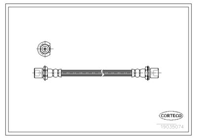Brake Hose CORTECO 19035074
