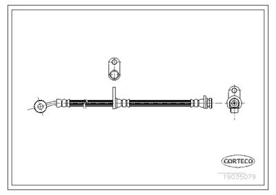 Brake Hose CORTECO 19035079