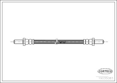 Brake Hose CORTECO 19035083
