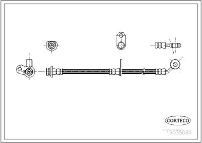 Brake Hose CORTECO 19035086