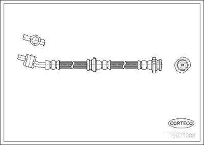 Brake Hose CORTECO 19035088