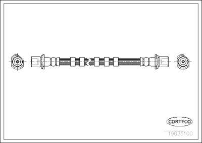 Brake Hose CORTECO 19035100
