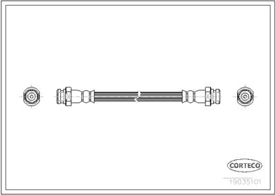 Brake Hose CORTECO 19035101