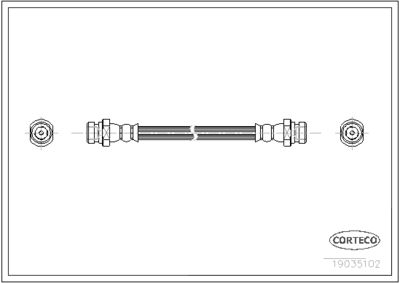 Brake Hose CORTECO 19035102