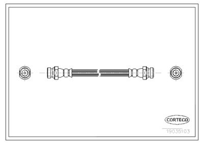 Brake Hose CORTECO 19035103