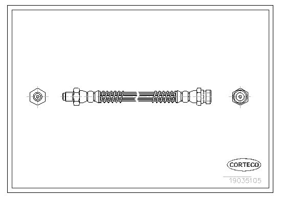 CORTECO 19035105 Brake Hose