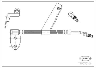 Brake Hose CORTECO 19035106
