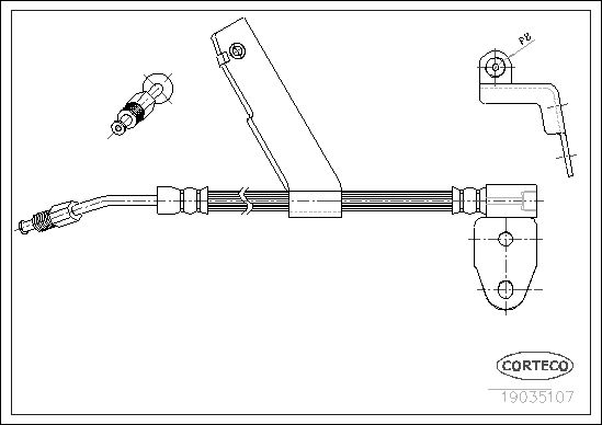 CORTECO 19035107 Brake Hose