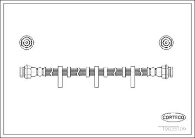 Brake Hose CORTECO 19035109
