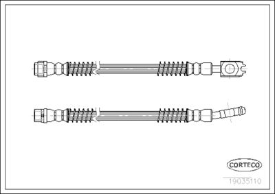 Brake Hose CORTECO 19035110