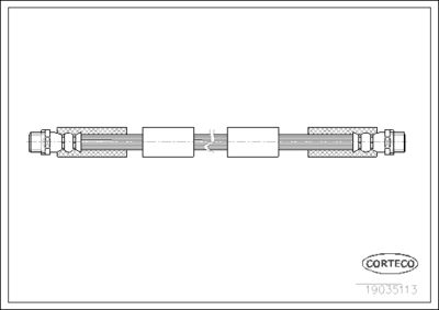 Brake Hose CORTECO 19035113